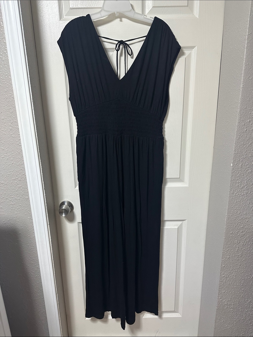 Classic Black V-Neck Women’s Dress